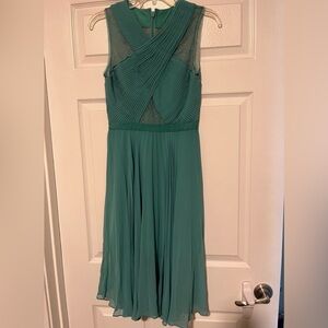 BCBGMaxAzria Teal Midi Dress
